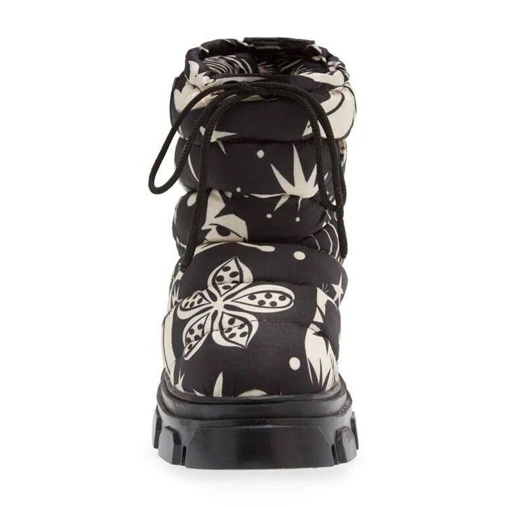 NEW Farm Rio Lug Sole Puffer Bootie Platform Floral Winter Moon Boots Womens 11 - Picture 3 of 10